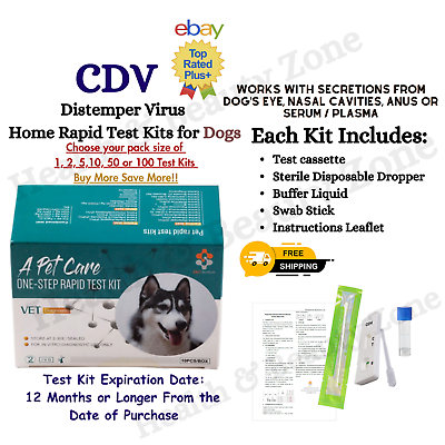 #ad CDV Canine Distemper Virus Test Kit FREE SAME DAY shipping from NEW YORK $11.25