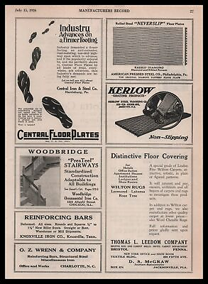 #ad 1926 Kerlow Steel Flooring Co. Jersey City New Jersey Grating Products Print Ad $13.27