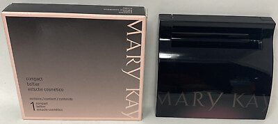 #ad MARY KAY MAGNETIC BLACK COMPACT UNFILLED MEDIUM NIB COSMETIC MAKEUP CUSTOMIZE $15.00