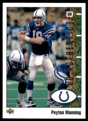 #ad 2002 UD Authentics Peyton Manning Indianapolis Colts #38 $1.00