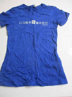 #ad Womens blue t shirt sz m $7.98
