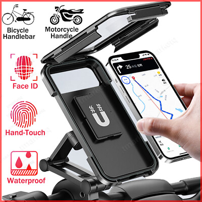 #ad Waterproof Motorcycle Bicycle MTB Handlebar Phone Mount Bike Cell Phone Holder $11.97