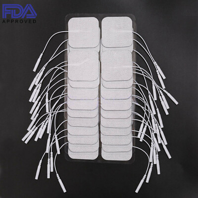 #ad 40 TENS Electrode Pads EMS Replacement Unit 7000 3000 2x2 Muscle Stimulator BULK $10.45