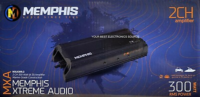 #ad NEW Memphis Audio MXA300.2 2 Channel Compact Marine Amplifier $279.95
