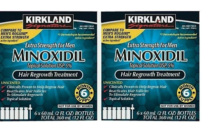 #ad 12 MONTHS Kirkland Minoxidil 5% Extra Strength Men Hair Regrowth EXP: 02 2025 $57.99
