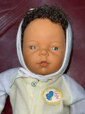 #ad Love N Touch Baby Doll Vintage Mattel Bare Bottom Curly Hair African American $89.95