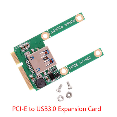 #ad Mini PCI E to USB3.0 Expansion Card Laptop Converter Riser Card W Screw Fit..s6 $5.17