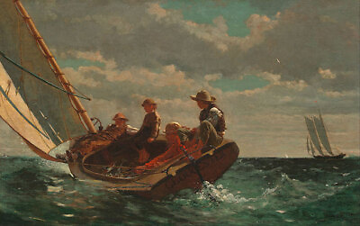 #ad Breezing Up by Winslow Homer art painting print $7.19
