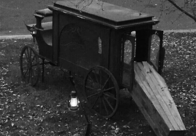 #ad Antique Funeral Hearse Photo 2810 Oddleys Strange amp; Bizarre $7.77