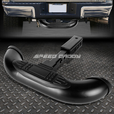 #ad 1.25 2quot; RECEIVER BLACK TRAILER TOWING TAILGATE HITCH COVER REAR STEP BAR GUARD $40.88