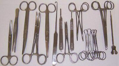 #ad 20 Pcs Veterinary Canine Spay Set Kit Pack Dog surgical Stainless German Grade $42.99