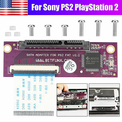 #ad SATA Upgrade Hard Drive Adapter Kit for Sony PS2 PlayStation 2 Original Network $18.98