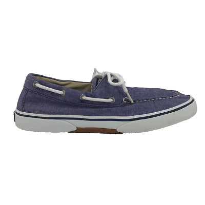 #ad Sperry Top Sider Mens Boat Shoes Blue Canvas 2 Eye Classic Moc Toe 10.5M $12.50