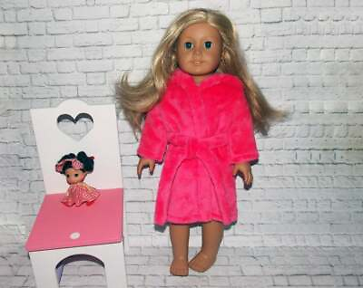#ad American Girl Doll Clothes 18 inch handmade doll clothes pink bathrobe homewear $17.50