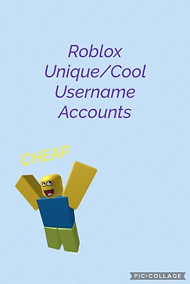 #ad ✅⭐️Unverified Roblox Unique Cool Username Acc $0.99