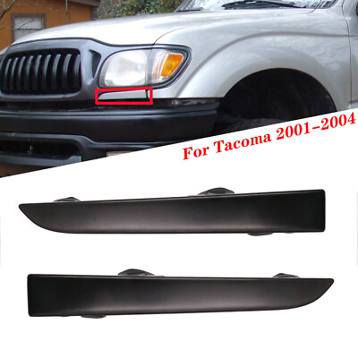#ad Pair Front Bumper Grille Headlight Filler Trim Panel For Toyota Tacoma 2001 2004 $10.79