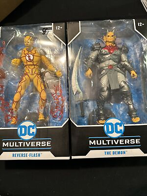#ad DC Multiverse Reverse Flash And The Demon Action Figures Bundle $60.00