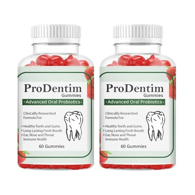 #ad 2 Pack Prodentim Gummies Dental Supplement for Teeth and Gums 120 Gummies $38.99