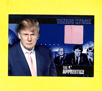 #ad 2005 Comic Images The Apprentice Donald Trump Worn Necktie Relic Card RARE $299.99