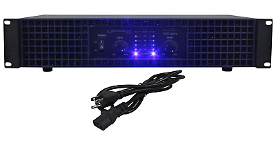#ad AX1200 1200 Watt 2 Channel Amplifier 2U Rack DJ Power Amp $135.99