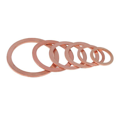 #ad Inner Dia.21 69.5mm Solid Copper Gasket Flat Ring Sealing Washers Thickness 2mm $46.75