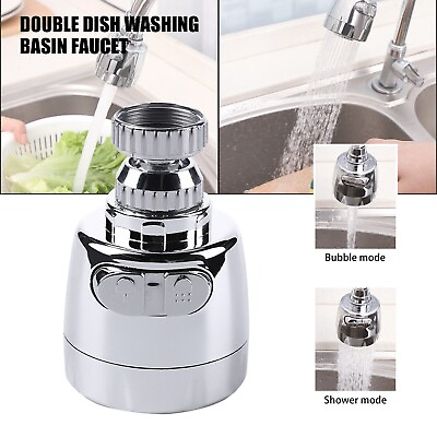 #ad Kitchen Tap Aerator 360° Rotate Faucet Swivel End Diffuser Adapter Filter New $7.61