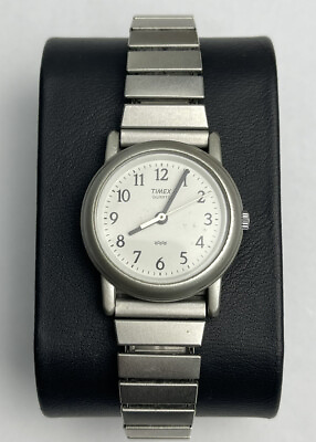 #ad Vintage Timex T88 Band Elastic Cell 377 Ba Of Quartz Works $21.65