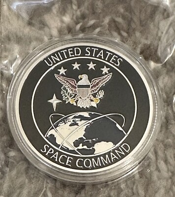 #ad United States Space Force Colorized Silver Coin SPACE COMMAND US SHIP $14.99