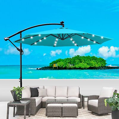 #ad Classic LED Sunshade Umbrella Practical and Durable Outdoor Sunshade Umbrella $119.99
