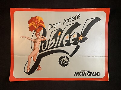#ad Vintage 1982 Donn Arden#x27;s Jubilee Las Vegas MGM Grand Show Program $14.95