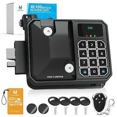 #ad MICTUNING Keyless RV Entry Door Latch Digital Lock 10 Digits LED Keypad Wirele $118.99
