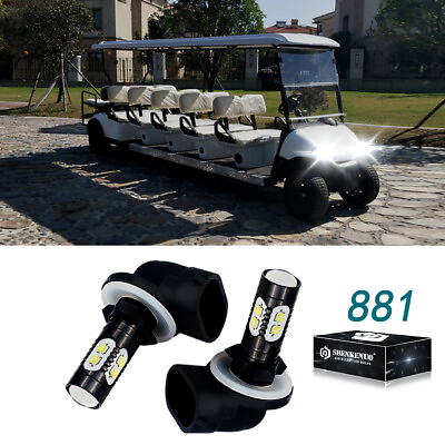 #ad 2x 80W LED Headlight Light Bulb For Cart EZGO EZ Go Freedom TXT Shuttle RXV $18.89