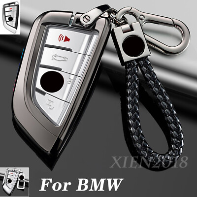 #ad For BMW 2 5 6 Series X Zinc Alloy Full Protect Remote Car Key Cover Shell Holder $40.58