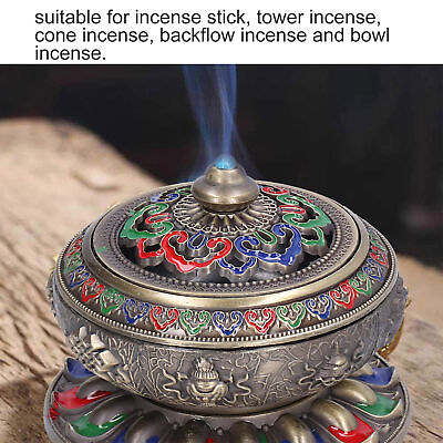 #ad Green Colorful Vintage Incense Burner Copper Alloy Incense Holder For AOS $18.03