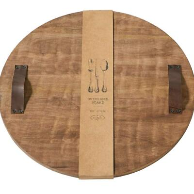 #ad Round Oversized Wood Board 20quot; dia Brown $62.22