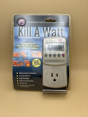 #ad #ad P3 International P4400 Kill A Watt Electricity Usage Monitor Intertek 3140244NIB $22.99