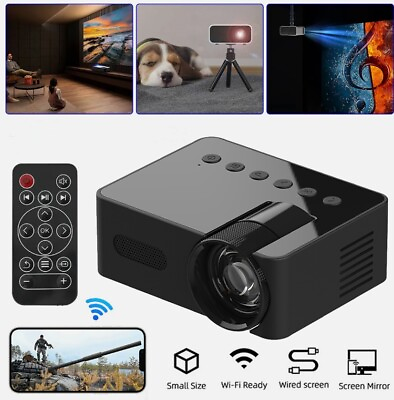 #ad Mini Portable Projector 1080P LED Pico Video Projector for Home Theater Movie US $31.90