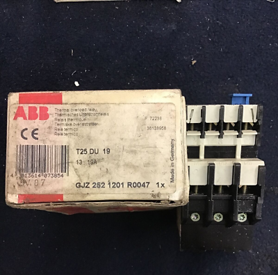 #ad #ad NOS ABB T25 DU 19 GJZ2521201R0047 1x Thermal Overload Relay B285 $40.00