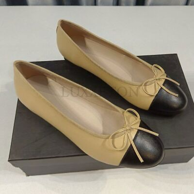 #ad Women Genuine Leather Bowknot Flats Single Fashion Round Toe Light Loafers $90.22