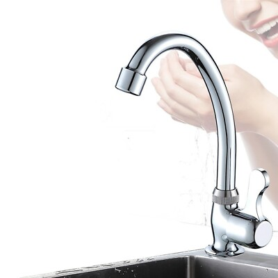 #ad Bathrooms Kitchen Faucet Single Cold Vertical Faucet Tap Cold Only Water $10.12
