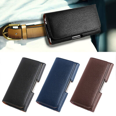 #ad Horizontal Leather Pouch Belt Clip Holster Case For LG Stylo 3 4 5 Plus Q Stylus $10.99