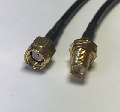 #ad RP SMA Male to RP SMA Female Pick Your Length Extender RG174 Coaxial Cable USA $9.49