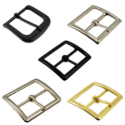 #ad Replacement Belt Buckle Black Brass Chrome Garrison Work Duty Belt Choice Size $8.58