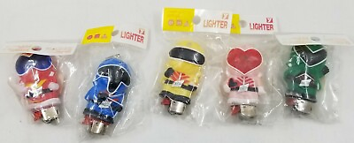 #ad Tsuburaya Power Rangers 3” Lighter Toy Action Figure Sealed Japan Go 5 Rangers $75.00