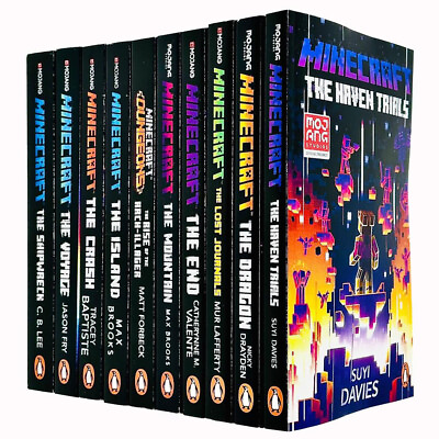 #ad The Official Minecraft Novels 10 Books Collection Set Ages 7 11 Paperback $44.99
