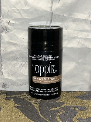 #ad Toppik Hair Building Natural Keratin fibers for Men Women Light Brown 12g $14.99