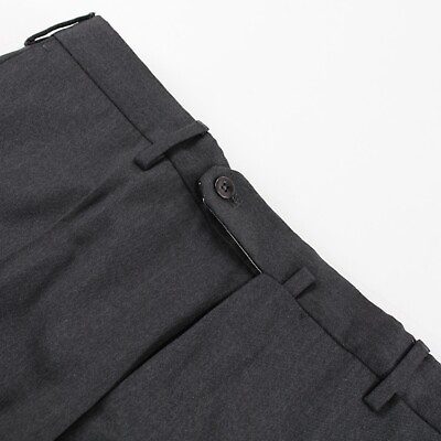 #ad Incotex quot;Mattyquot; NWT Dress Pants Size 36 Solid Charcoal Gray Wool Blend $215.99