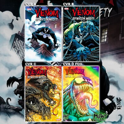 #ad ⬛🟥 VENOM: SEPARATION ANXIETY #1 LOT OF 4 COVERS *5 15 24 PRESALE $20.48