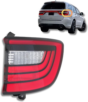 #ad For Dodge 14 22 Durango LED Tail Light Stop Lamp With Bulb Rear Outer Passenger $174.95