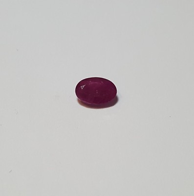 #ad Oval shaped ruby. 6x4mm oval shaped genuine red ruby. $10.50